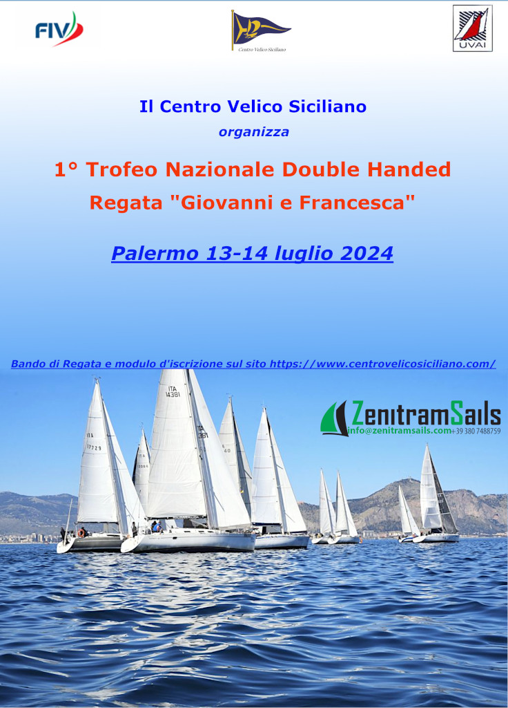Scopri di più sull'articolo 1° Trofeo Nazionale Double Handed Regata Giovanni e Francesca Palermo 2024